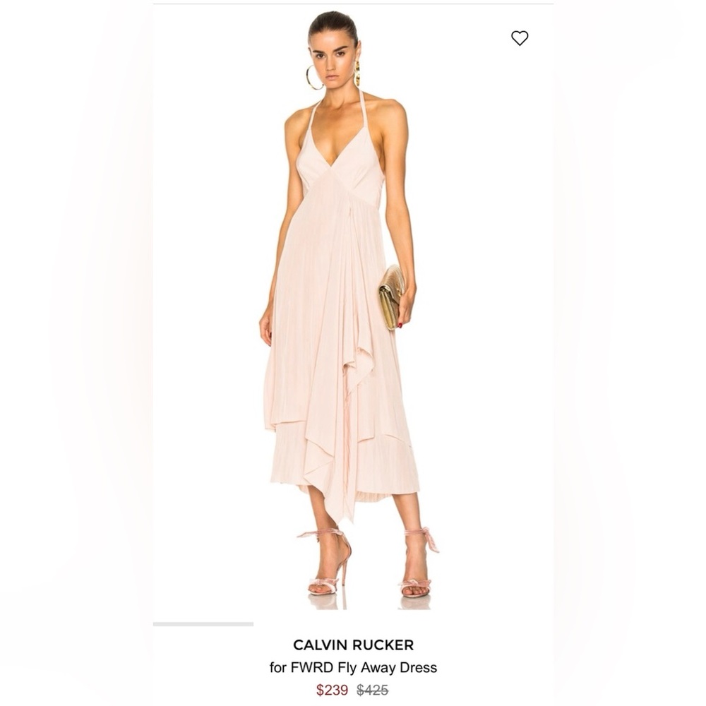 Elegant Backless Blush Dress